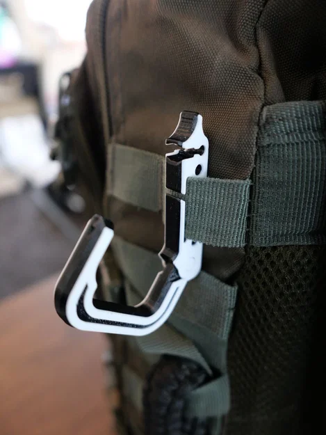 QuickLoc Carabiner & Hook System V2 (print-in-place + MOLLE compatible) - Image 3