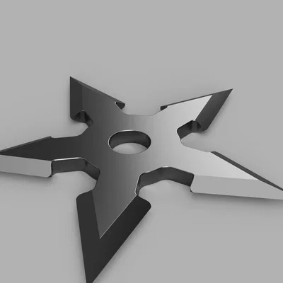 Mô hình phi tiêu Shuriken 5 cánh in 3D - Phụ kiện hóa trang độc đáo