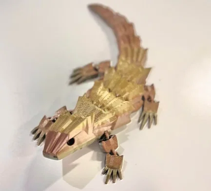 Mô hình thằn lằn Armadillo in 3D có khớp nối cực đáng yêu - Image 1