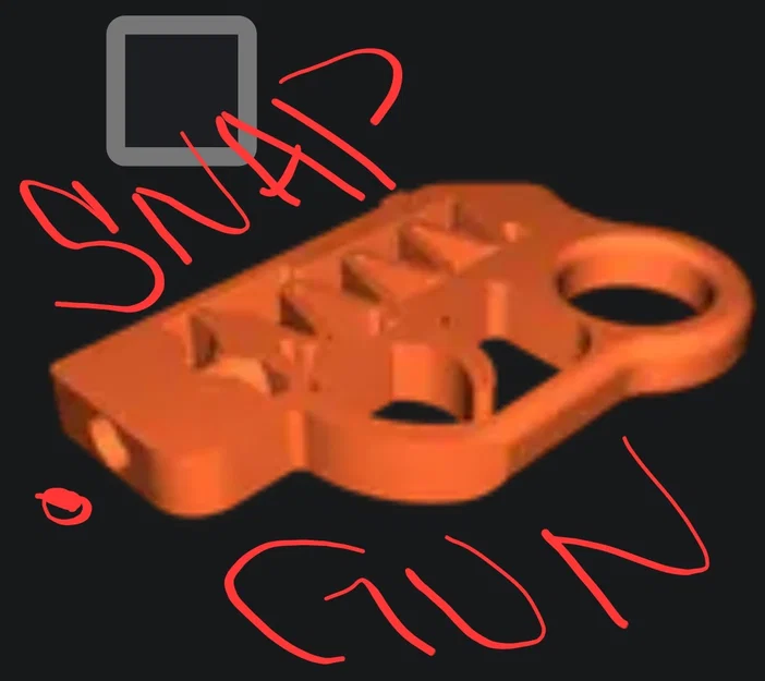 Súng đồ chơi Snapgun in 3D độc đáo - Thiết kế Print-in-Place cực chất - Image 1