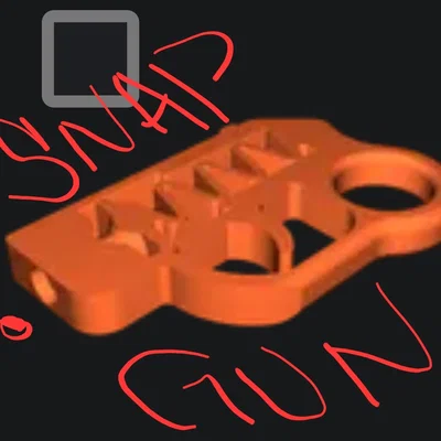 Súng đồ chơi Snapgun in 3D độc đáo - Thiết kế Print-in-Place cực chất
