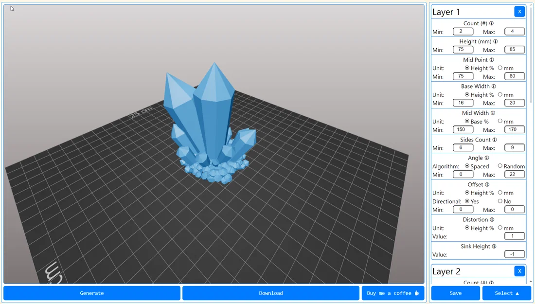 Crystal Generator (website) – Website tạo mẫu crystal 3D tuỳ chỉnh - Image 6