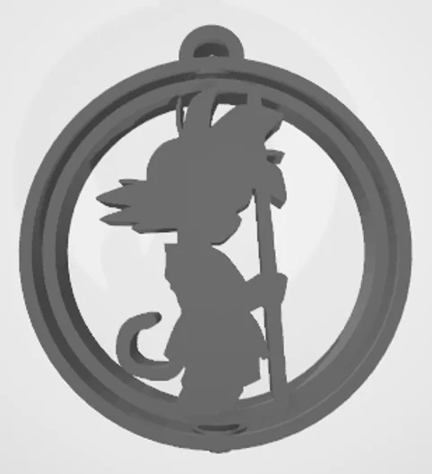 Móc khóa xoay hình Goku Dragon Ball in 3D siêu chất - Image 2