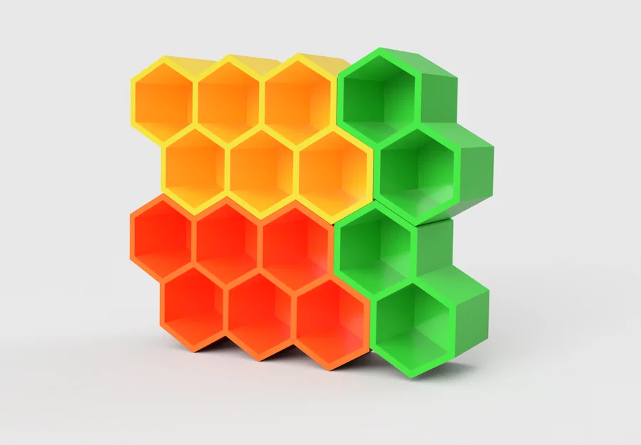 Kệ để gia vị tổ ong (Honeycomb Spice Rack) lắp ghép thông minh - Image 2