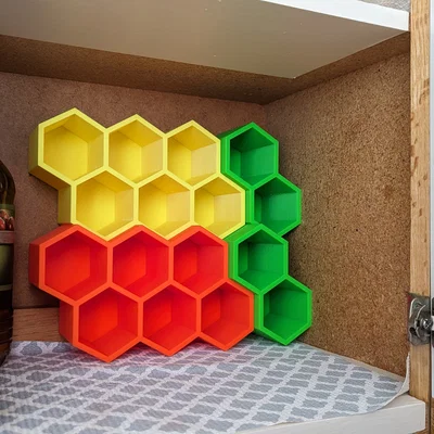 Kệ để gia vị tổ ong (Honeycomb Spice Rack) lắp ghép thông minh
