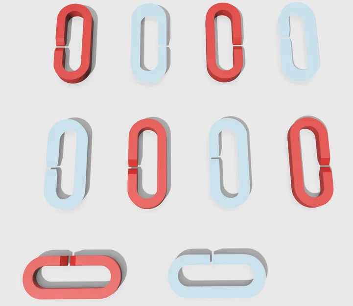 Mô hình mắt xích treo đồ 3D đa năng, dễ lắp ráp - Image 1