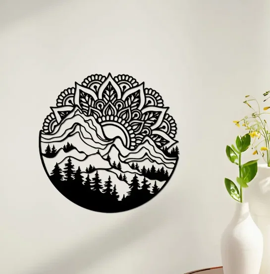 Tranh treo tường Mandala Mountain nghệ thuật 3D độc đáo - Image 1