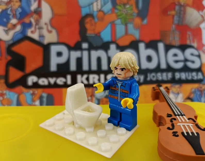 Mô hình bồn cầu LEGO độc đáo cho nhân vật minifigure - Image 1