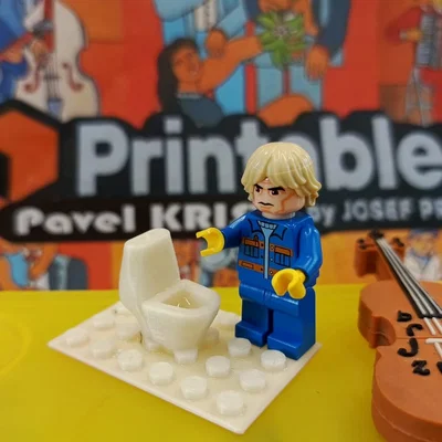 Mô hình bồn cầu LEGO độc đáo cho nhân vật minifigure