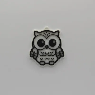 Móc khóa cú mèo dễ thương - Cute Owl Keychain in 3D