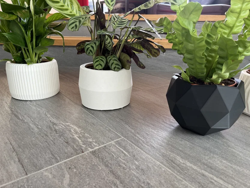 Bộ sưu tập 6 mẫu chậu cây 3D hiện đại cho chậu 12cm - Image 2