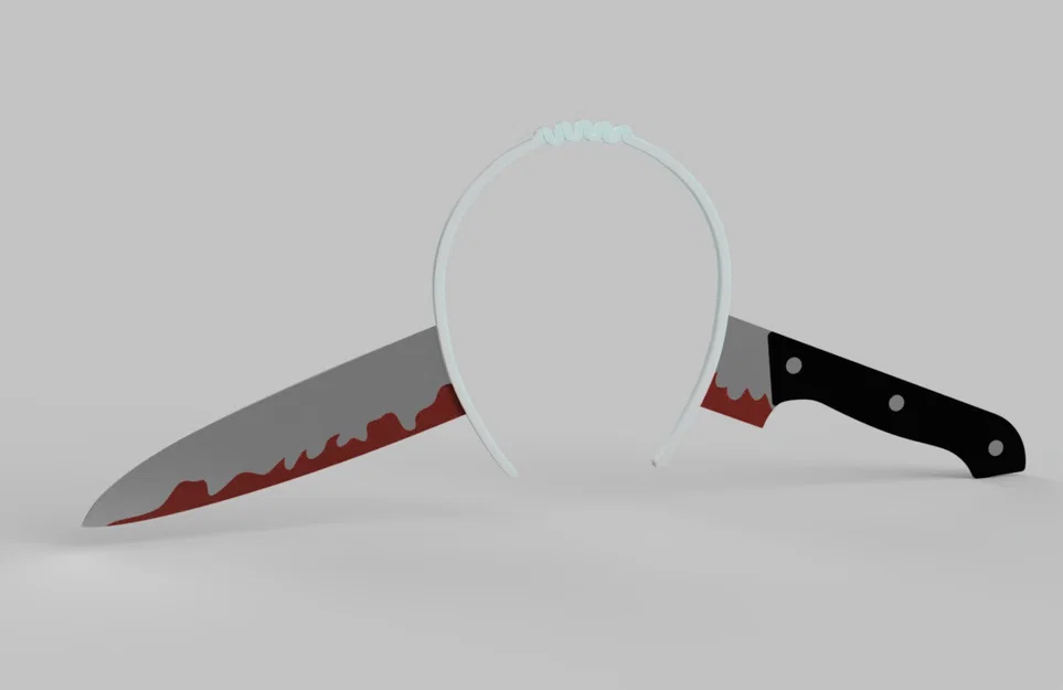 Băng đô Halloween có dao - Image 1