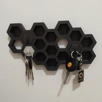 Móc treo chìa khóa gắn tường dạng tổ ong (Honeycomb wall key holder)