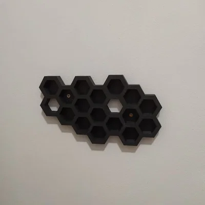 Móc treo chìa khóa gắn tường dạng tổ ong (Honeycomb wall key holder)
