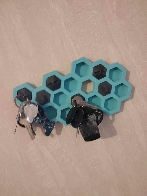 Móc treo chìa khóa thiết kế tổ ong Honeycomb thông minh - Image 1