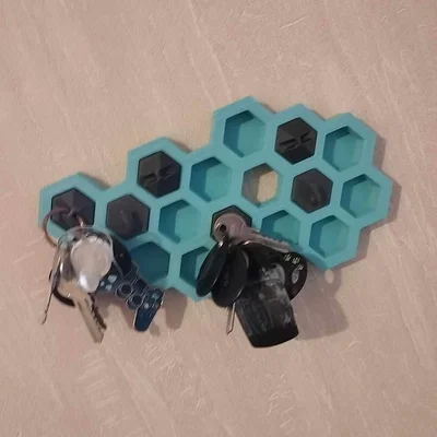 Móc treo chìa khóa thiết kế tổ ong Honeycomb thông minh