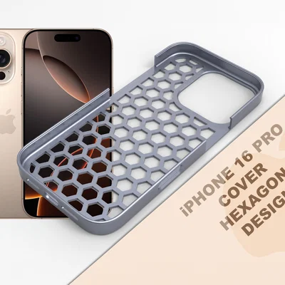 iPhone 16 Pro - Ốp lưng/Case thiết kế Hexagon