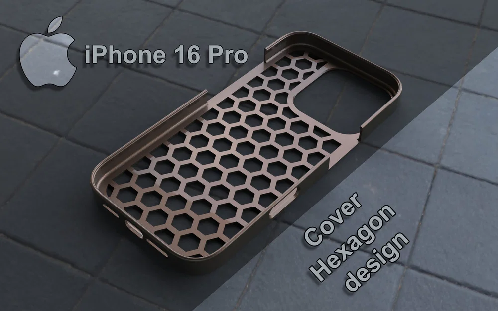 iPhone 16 Pro - Ốp lưng/Case thiết kế Hexagon - Image 2