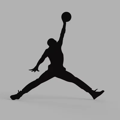 Mô hình trang trí tường hình Jumpman Jordan đậm chất bóng rổ