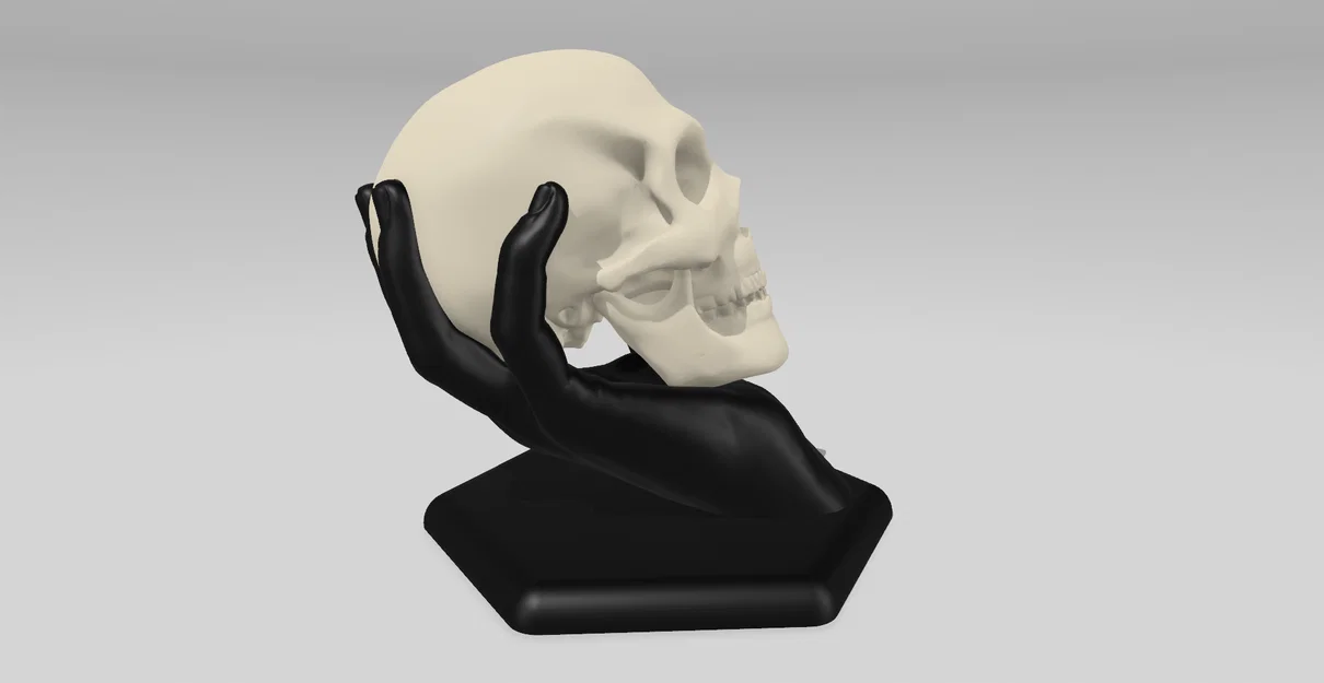 Eternal Embrace: Bộ Đôi Bàn Tay & Đầu Lâu - Image 4