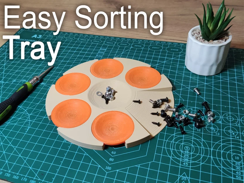 Khay phân loại ốc vít Easy Sorting Tray cho người đam mê 3D printing - Image 1
