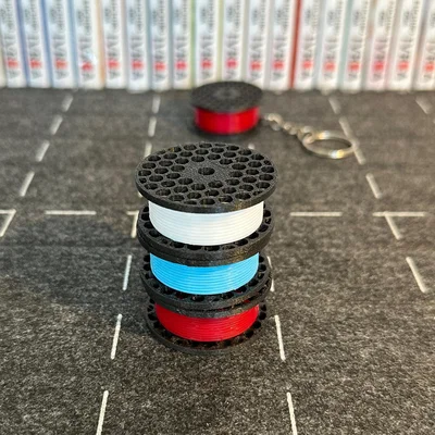 Mô hình Prusa Spool Fidget - Móc khóa cuộn dây 3D siêu cute