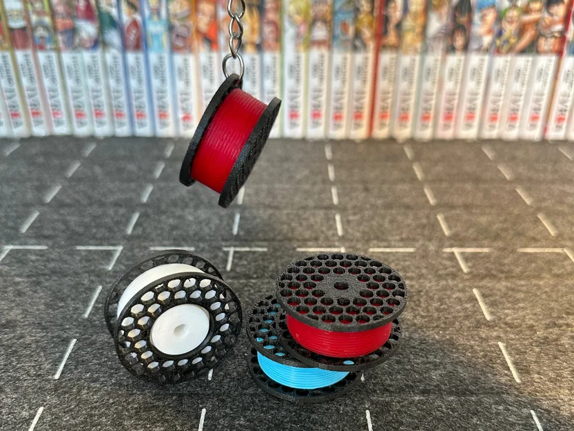 Mô hình Prusa Spool Fidget - Móc khóa cuộn dây 3D siêu cute - Image 2
