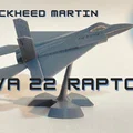 Lockheed Martin F22 Raptor kèm bệ đỡ (w stand) - Thumbnail 1