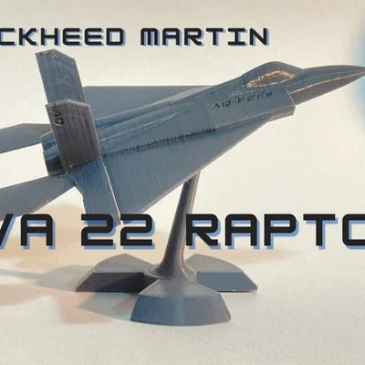 Lockheed Martin F22 Raptor kèm bệ đỡ (w stand)