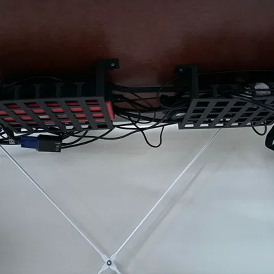 Giá đỡ quản lý dây cáp gầm bàn | Khay sắp xếp dây điện