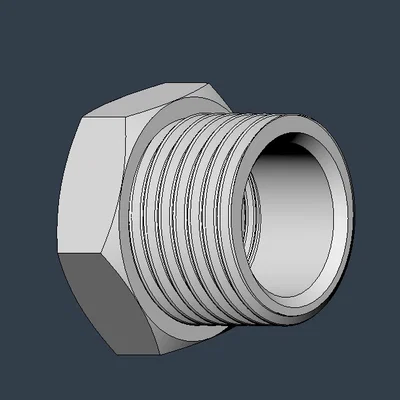 Đầu chuyển đổi ren G3/8 sang G1/2 cho in 3D - Thiết kế kỹ thuật