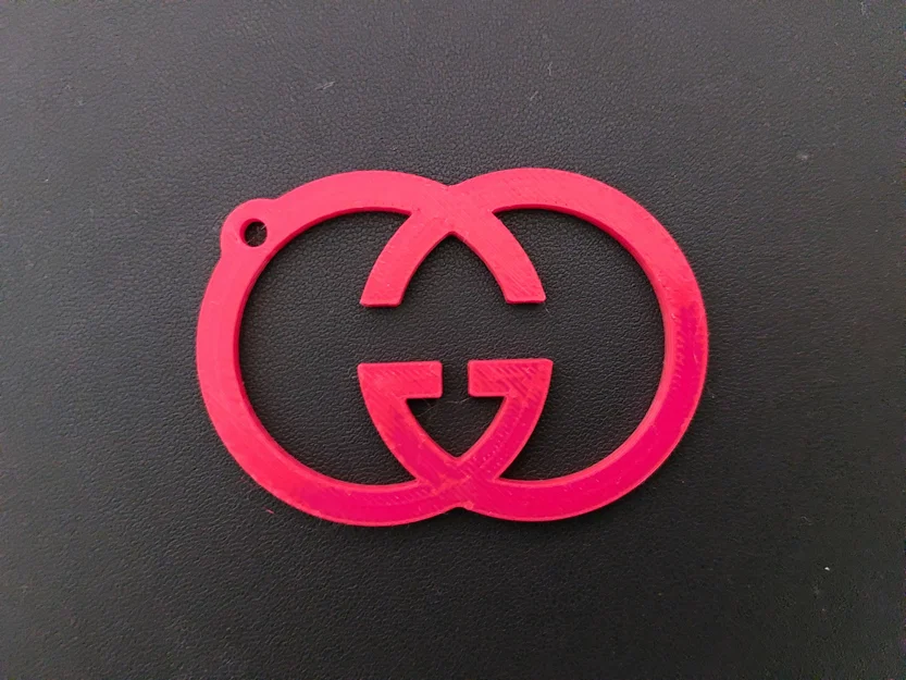 Móc khóa logo thời trang phong cách sang trọng in 3D - Image 2