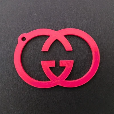 Móc khóa logo thời trang phong cách sang trọng in 3D