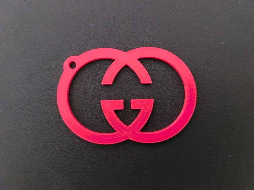 Móc khóa logo thời trang phong cách sang trọng in 3D - Image 3