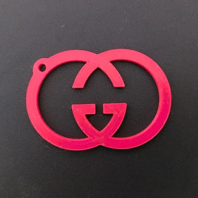 Móc khóa logo thời trang phong cách sang trọng in 3D