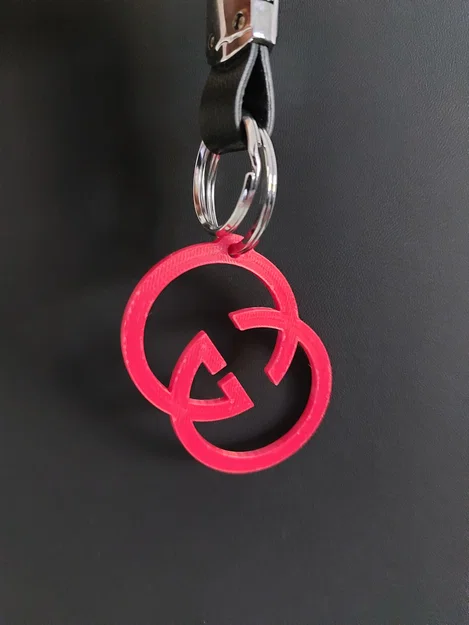 Móc khóa logo thời trang phong cách sang trọng in 3D - Image 5