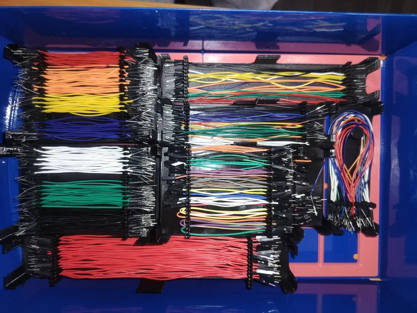 Gridfinity Dupont Cable Organiser – Khay cất dây Dupont dạng xếp chồng - Image 3