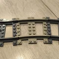 Khúc đường ray xe lửa cong (Half-curve rail) tương thích Lego - Thumbnail 2