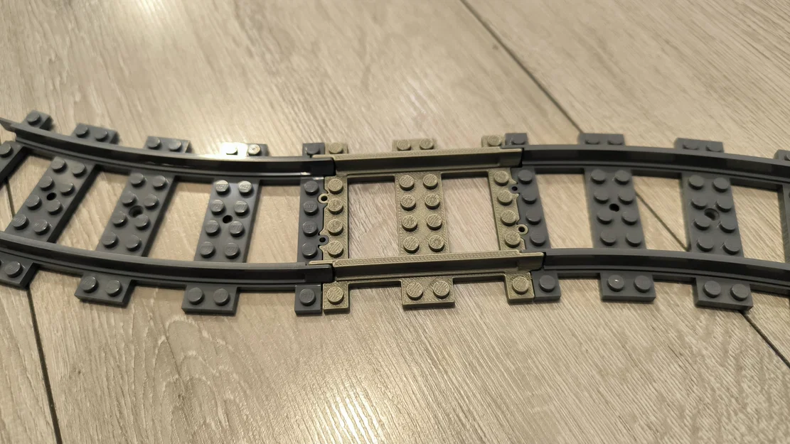 Mô hình đường ray thẳng Lego in 3D tương thích cao - Image 2