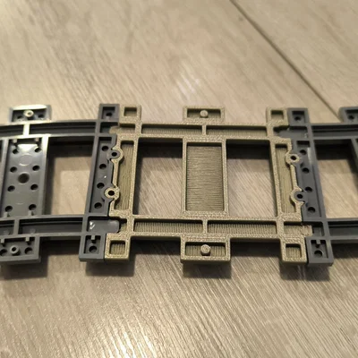 Mô hình đường ray thẳng Lego in 3D tương thích cao