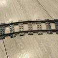 Khúc đường ray xe lửa cong (Half-curve rail) tương thích Lego - Thumbnail 4