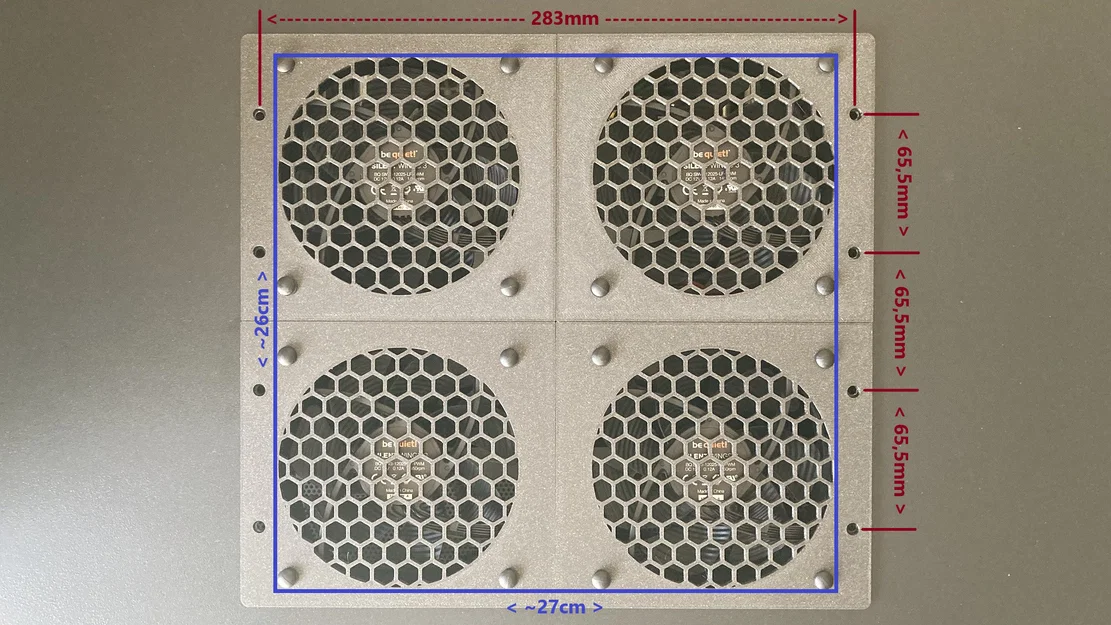 Giá treo quạt nóc (4x 120mm) cho rack server/network 19" - Image 2
