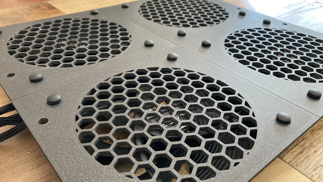 Giá treo quạt nóc (4x 120mm) cho rack server/network 19" - Image 4