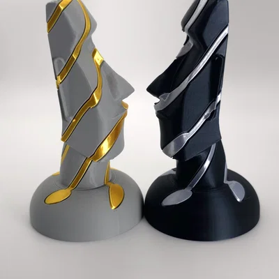 Moai Twist - Tượng Đảo Phục Sinh thiết kế xoắn 3D độc đáo