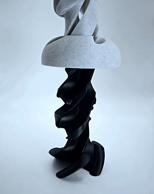 Moai Twist - Tượng Đảo Phục Sinh thiết kế xoắn 3D độc đáo