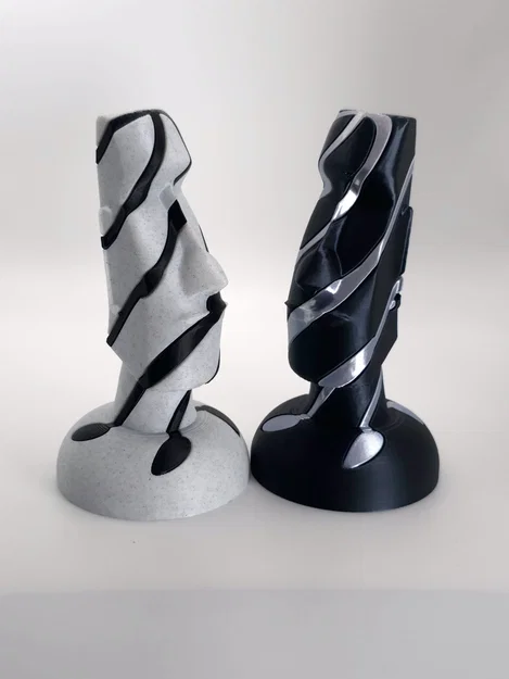 Moai Twist - Tượng Đảo Phục Sinh thiết kế xoắn 3D độc đáo - Image 3
