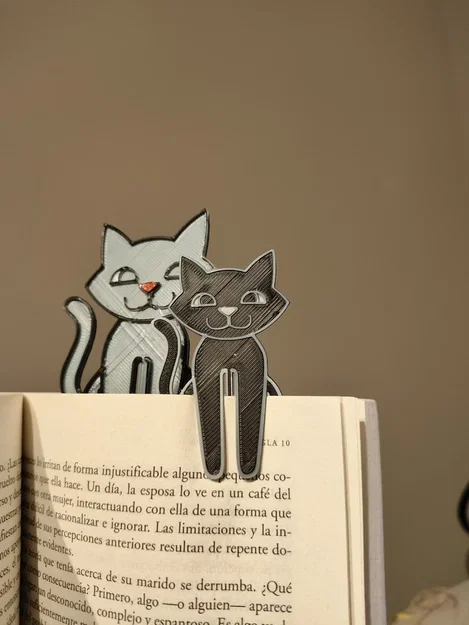 Kẹp sách hình chú mèo (Cat Bookmark) in 3D độc đáo - Image 1