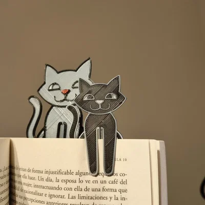Kẹp sách hình chú mèo (Cat Bookmark) in 3D độc đáo