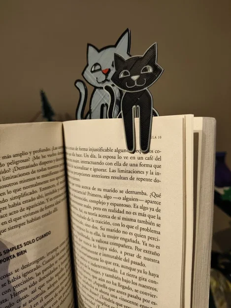 Kẹp sách hình chú mèo (Cat Bookmark) in 3D độc đáo - Image 3