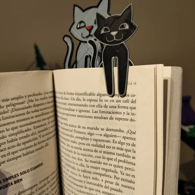 Kẹp sách hình chú mèo (Cat Bookmark) in 3D độc đáo